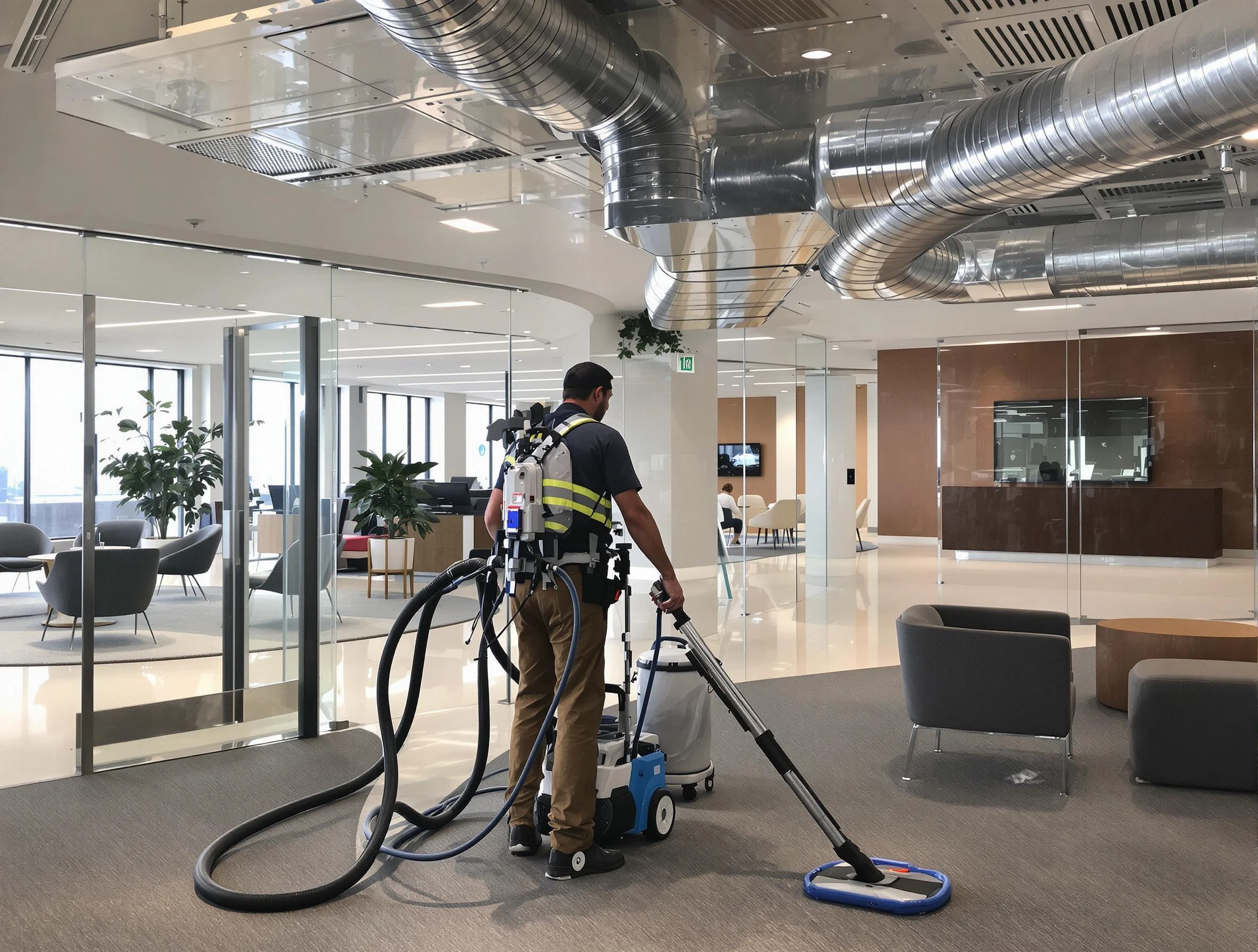 Commercial duct cleaning service by Lehi Air Duct Cleaning in Lehi
