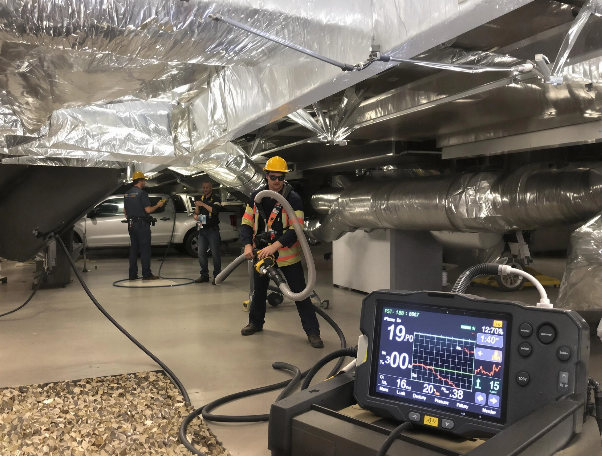 Professional negative pressure duct cleaning by Lehi Air Duct Cleaning in Lehi