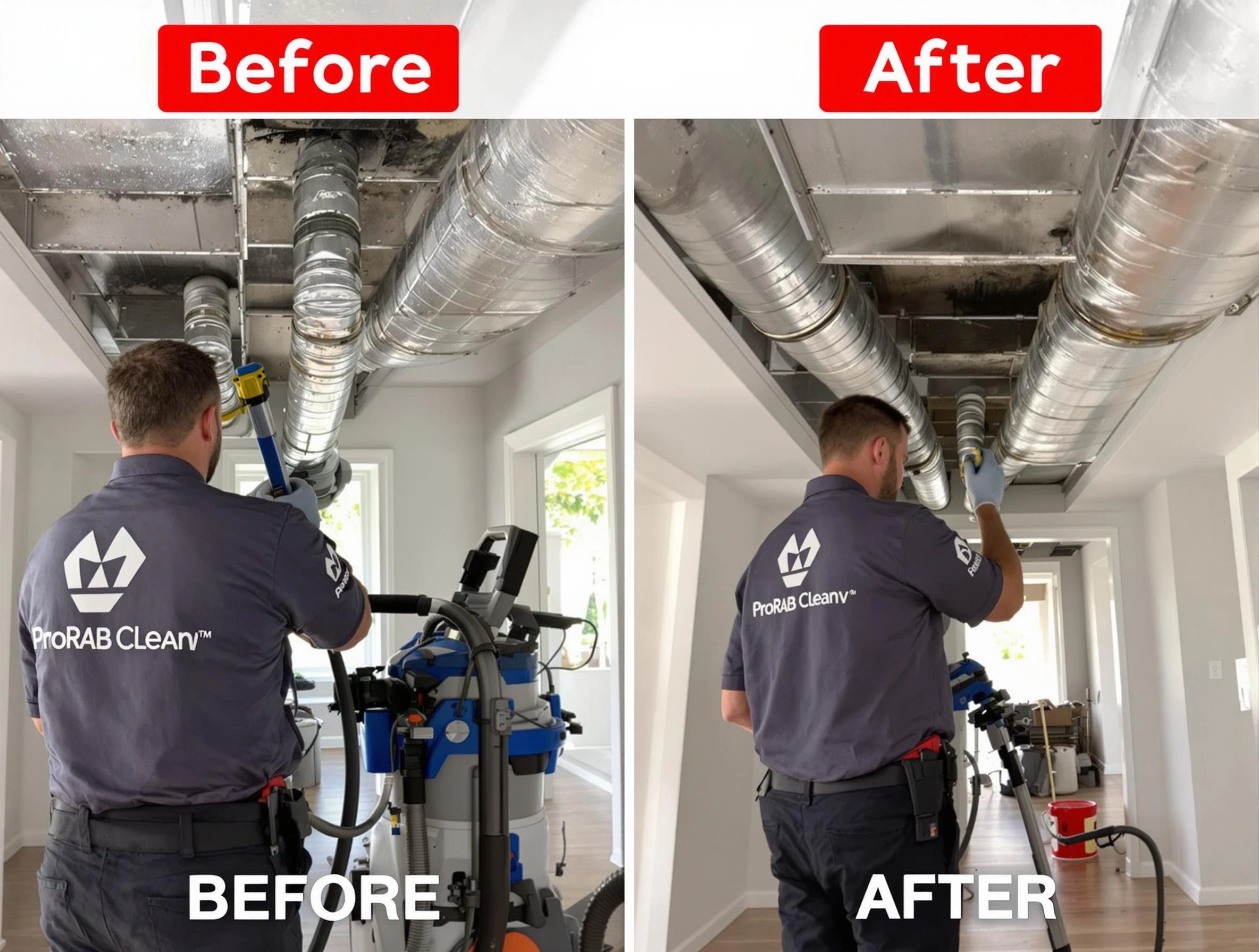Lehi Air Duct Cleaning expert performing thorough residential duct cleaning in a Lehi home